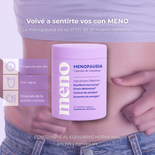 MENO l Cápsulas Adelgazantes Menopausia | 50% OFF