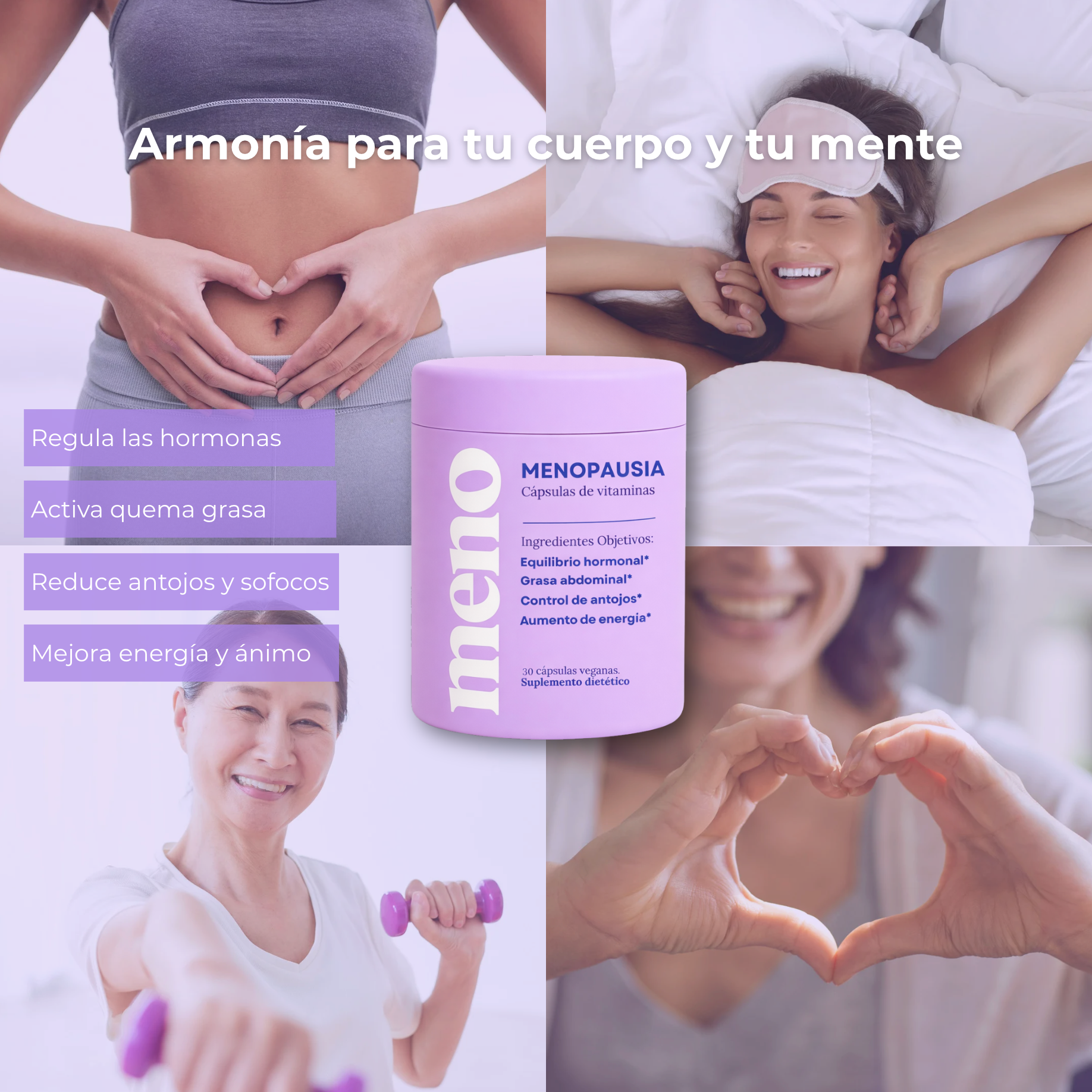 MENO l Cápsulas Adelgazantes Menopausia | 50% OFF