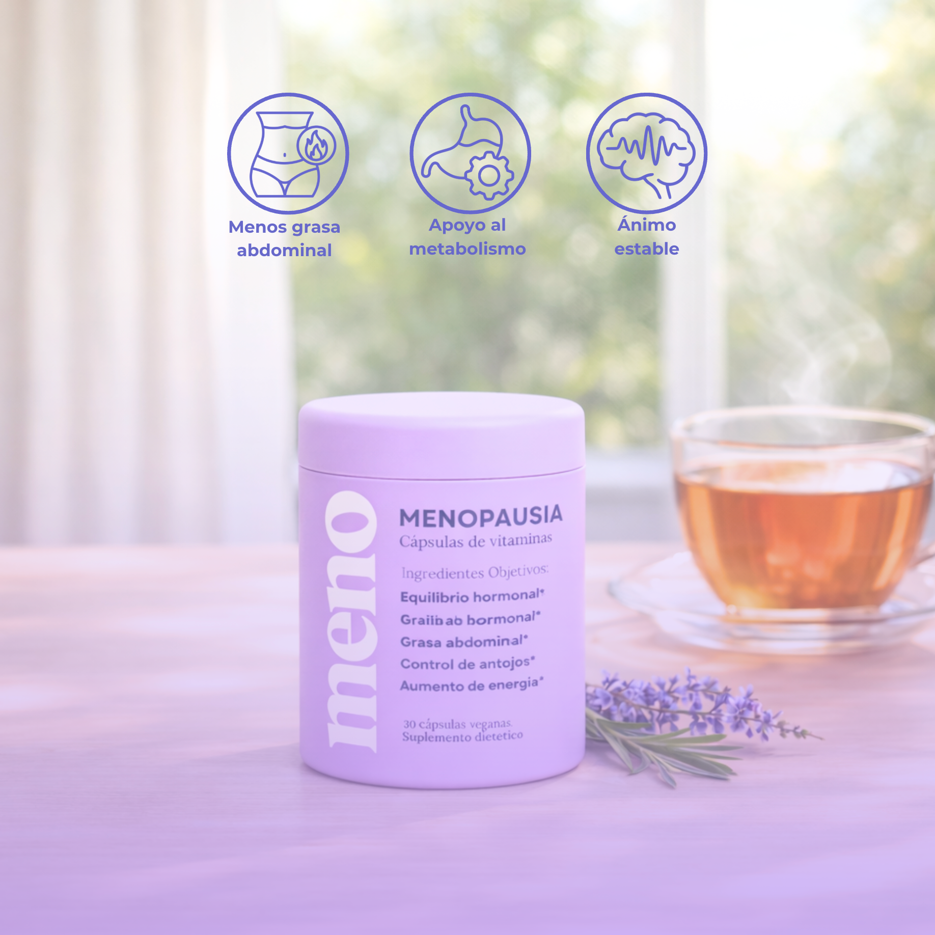 MENO l Cápsulas Adelgazantes Menopausia | 50% OFF